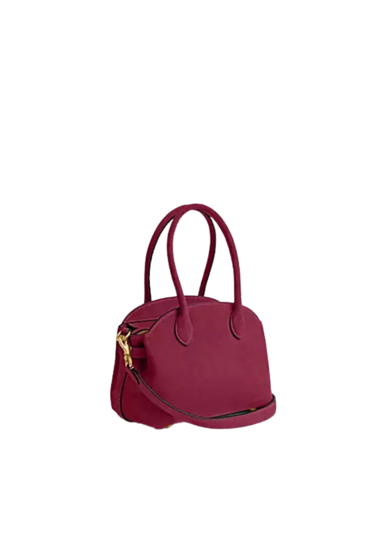 ( PREORDER ) Coach Soft Empire 21 Carryall Bag In Brass Dark Fuchsia CEC03