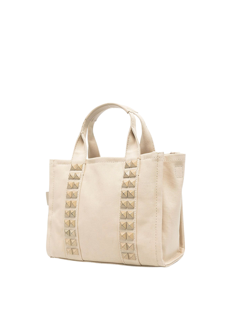 Marc Jacobs The Studded Mini Tote Bag Top Handle In Beige H070M12FA22