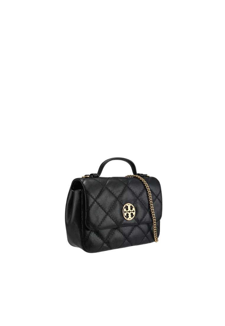 Tory Burch Willa Mini Top Handle Crossbody Bag In Black 153399