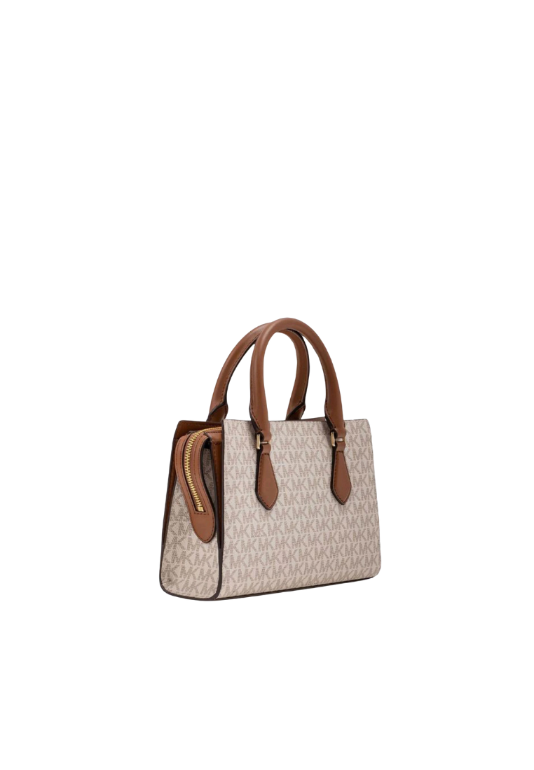 Michael Kors Sheila Small Satchel Bag In Vanilla 35S3G6HS5B