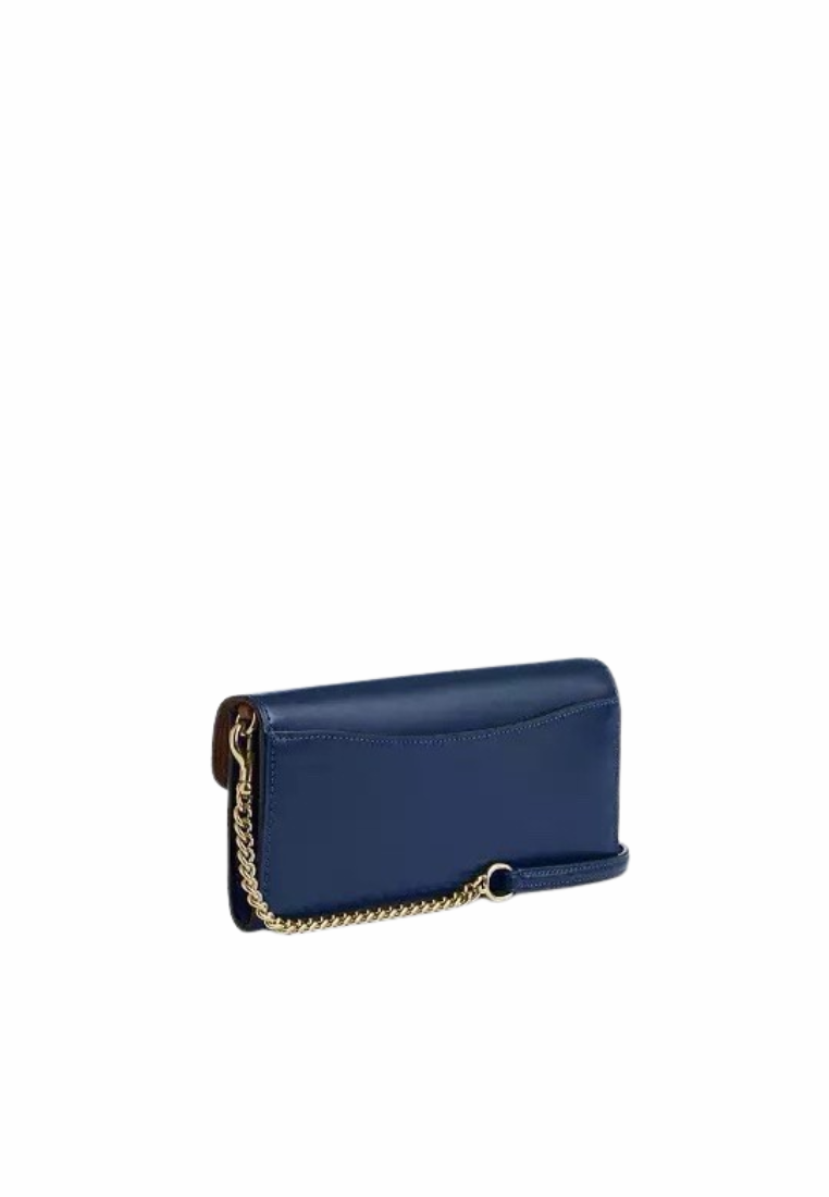 Coach Klare Wallet With Chain In Deep Blue CBI22