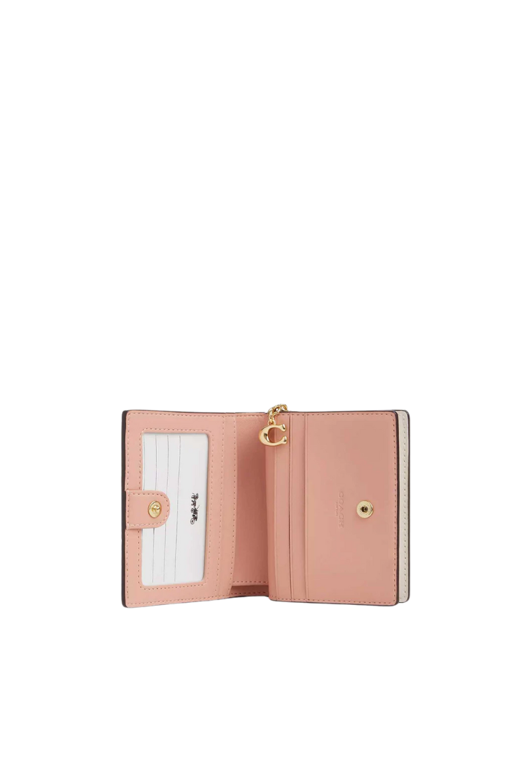 Coach CAR14 Snap Wallet 花柄 Coach Snap Wallet Signature Canvas With Floral Print In Sand