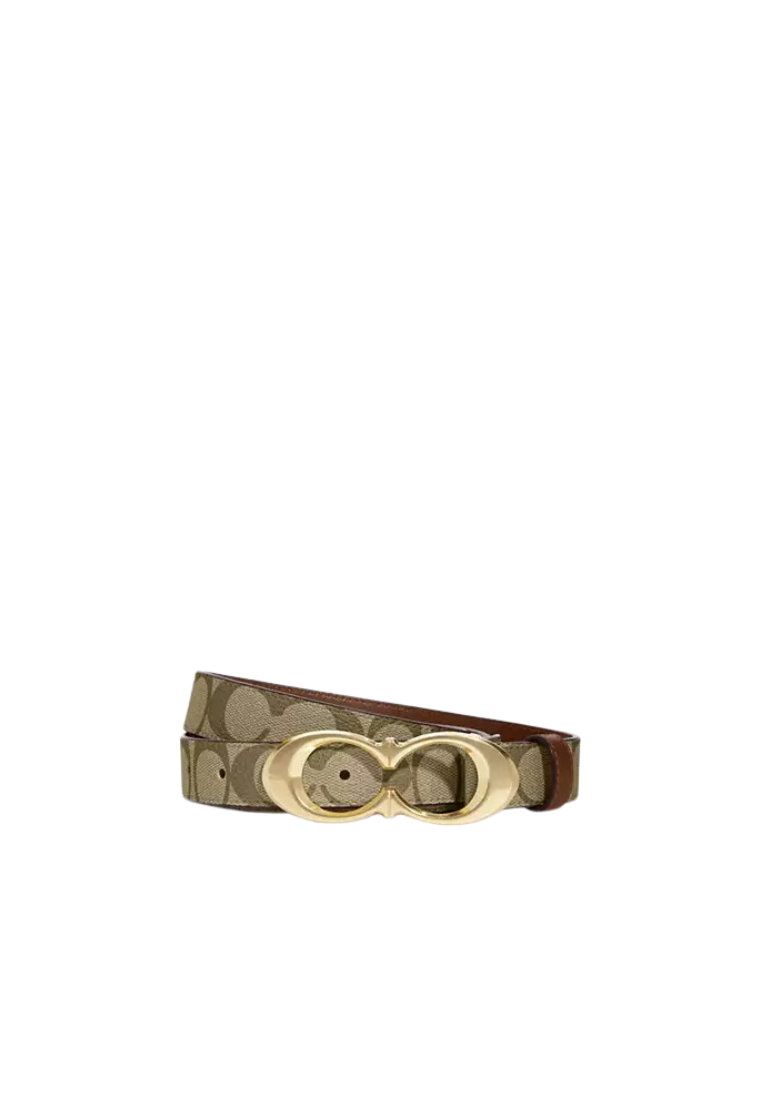 Coach Signature Buckle Belt In Light Khaki CA516 (M)