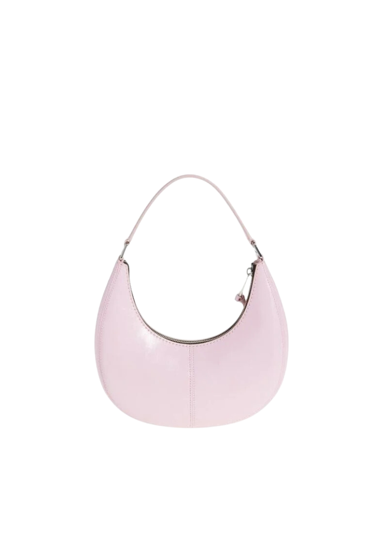 Marc Jacobs Glossy Crescent Small Shoulder Bag In Bubblegum 4P4HSH001H01