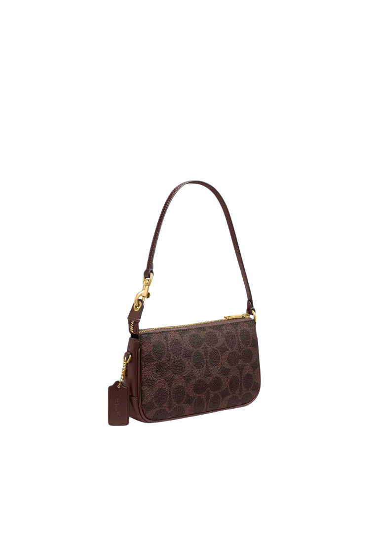 Coach Plaza Bag 18 Shoulder Bag Signature Canvas In Maple CCD38