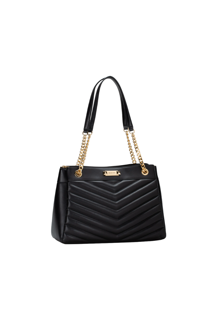 Michael Kors Whitney Medium Quilted Tote Bag In Black 35R4GWHT6U