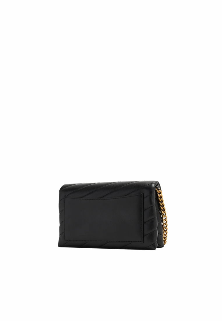 Tory Burch Kira Chevron Chain Crossbody Bag In Black 90343