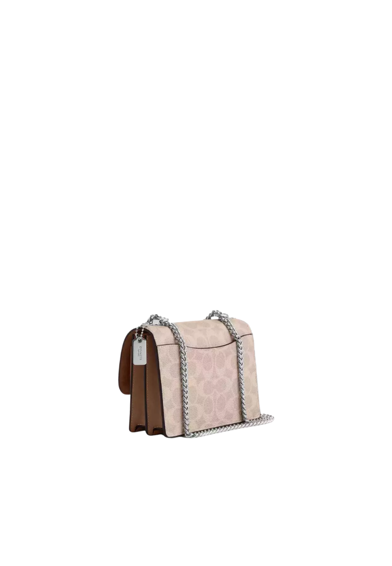 Coach Mini Klare Crossbody Bag In Signature Canvas In Sand Taupe CW206