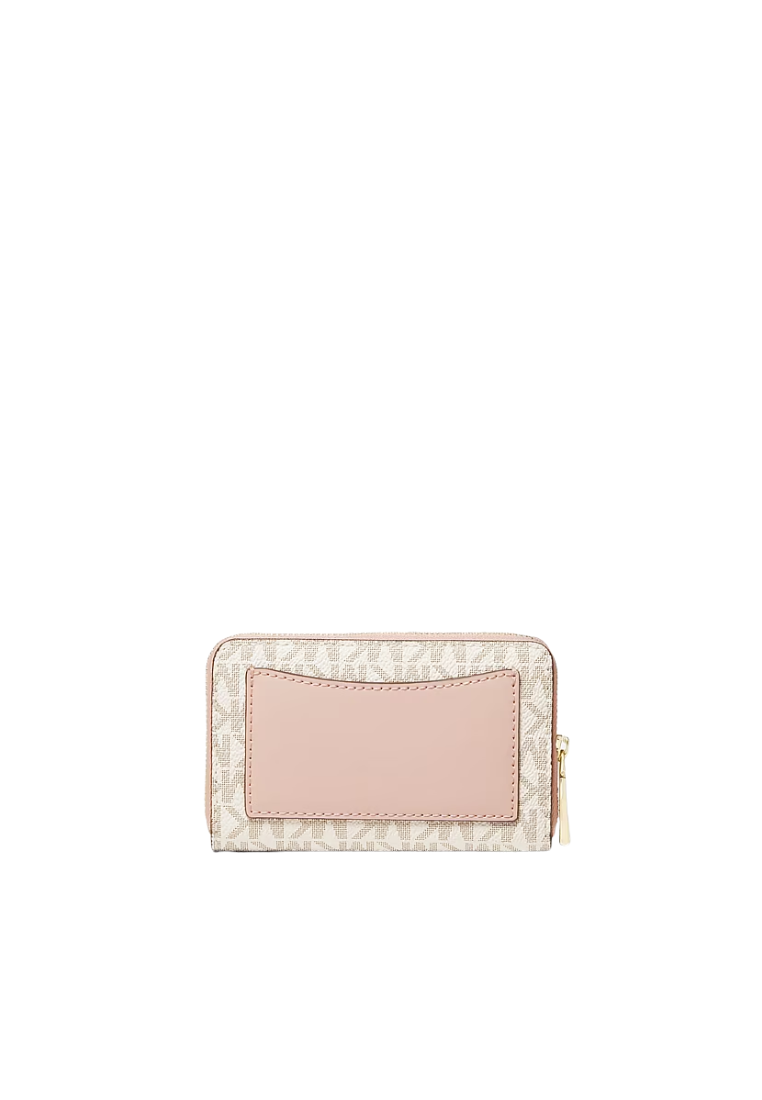 ( PREORDER ) Michael Kors Smal Logo Wallet In Vanilla/Soft Pink 32H9GJ6D0B