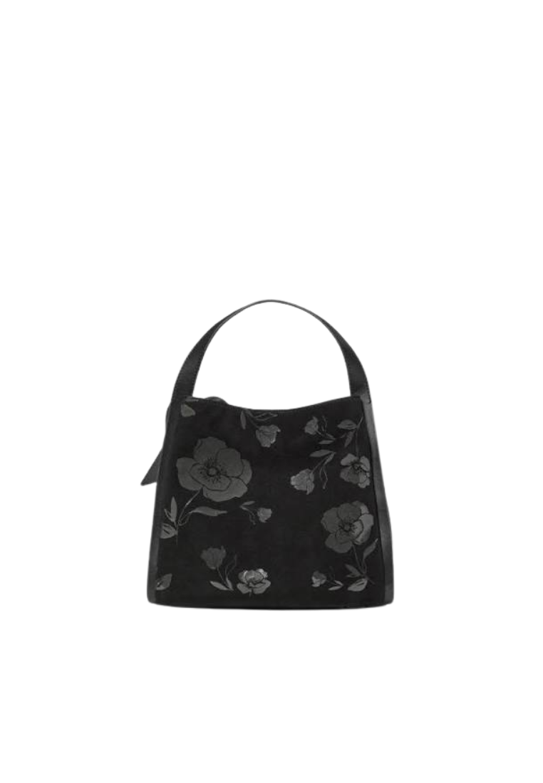 Kate Spade Knott Suede Carryall Crossbody Bag In Black KP206