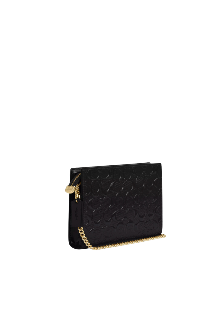 Coach Slim Crossbody Bag Signature In Black CV407