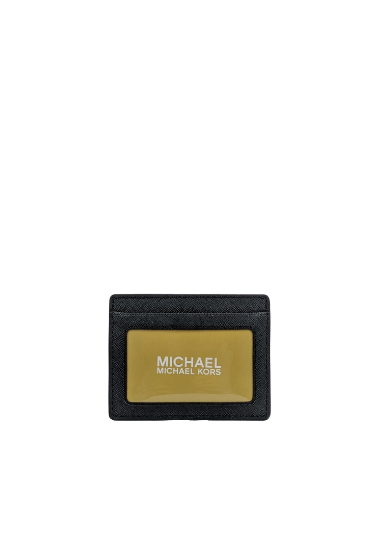 Michael Kors Jet Set Travel Card Case Saffiano Leather In Black 35H6GTVD7L