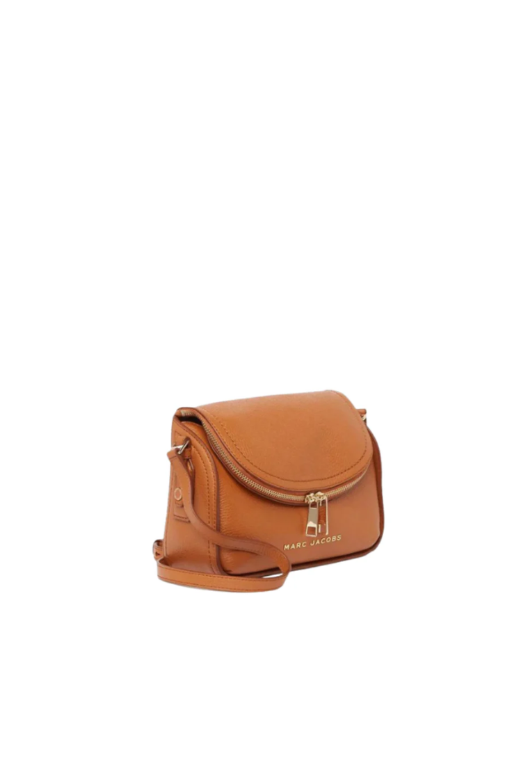 ( AS IS ) Marc Jacobs The Groove Leather M0016932 Mini Messenger In Smoked Almond