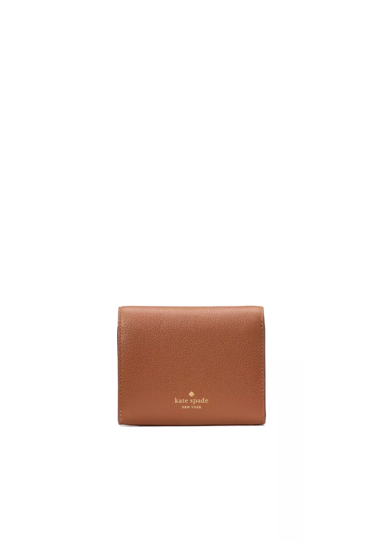 Kate Spade Kayla Small L-Zip Wallet In Warm Ginger KK056