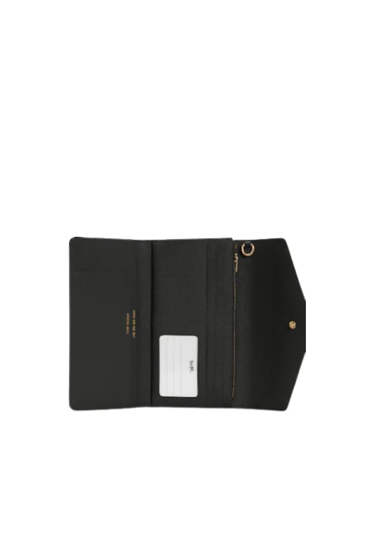 Coach Travel Envelope C0707 Wallet In Black