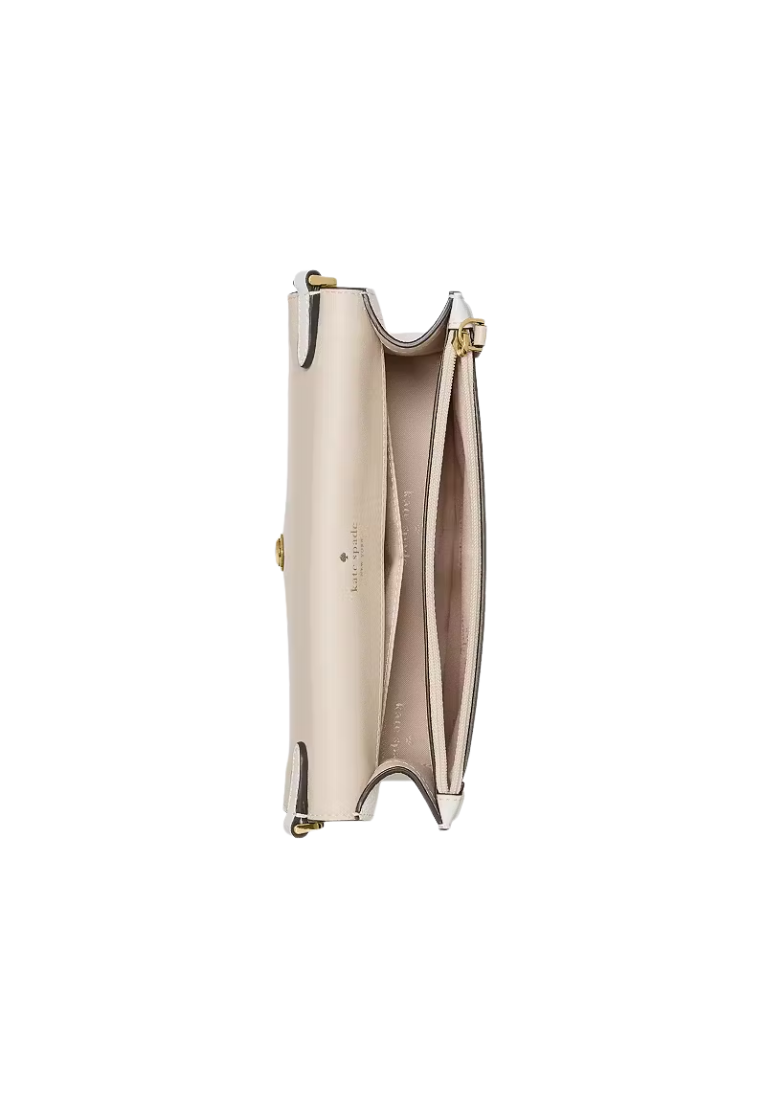 Kate Spade Knott Crossbody Bag Colorblock Mini In Light Cream KM610