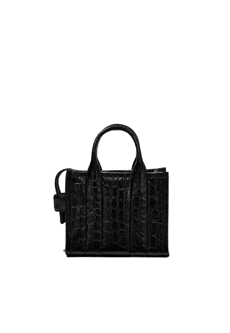 Marc Jacobs The Croc Embossed Crossbody In Black H089L01RE22