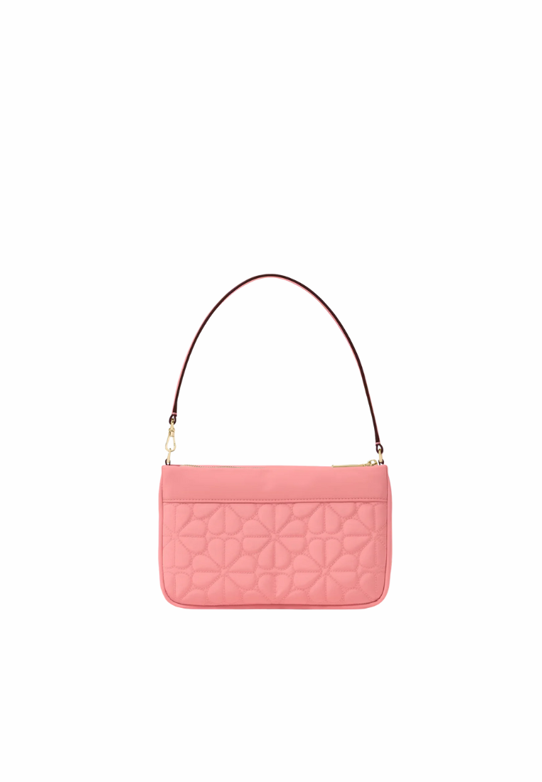 Kate Spade Spade Flower Wristlet Quilted Fabric In Terracotta KK255