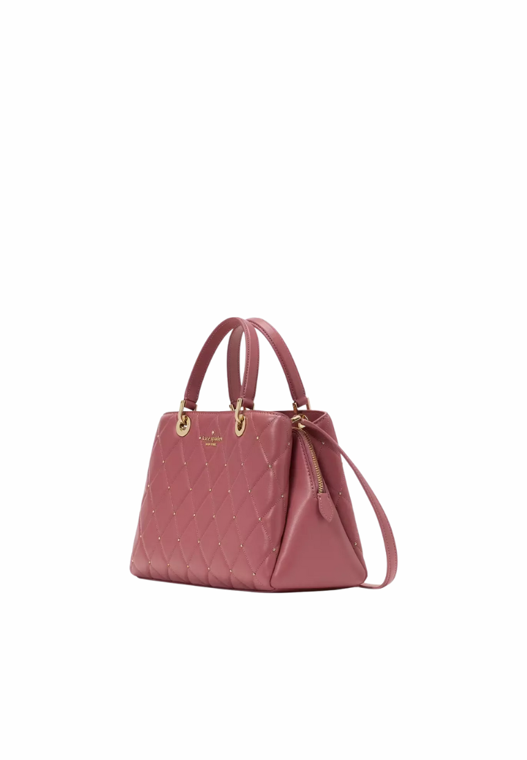Kate Spade Carey Quilted Sullivan Satchel Bag In Pomegranate KL885