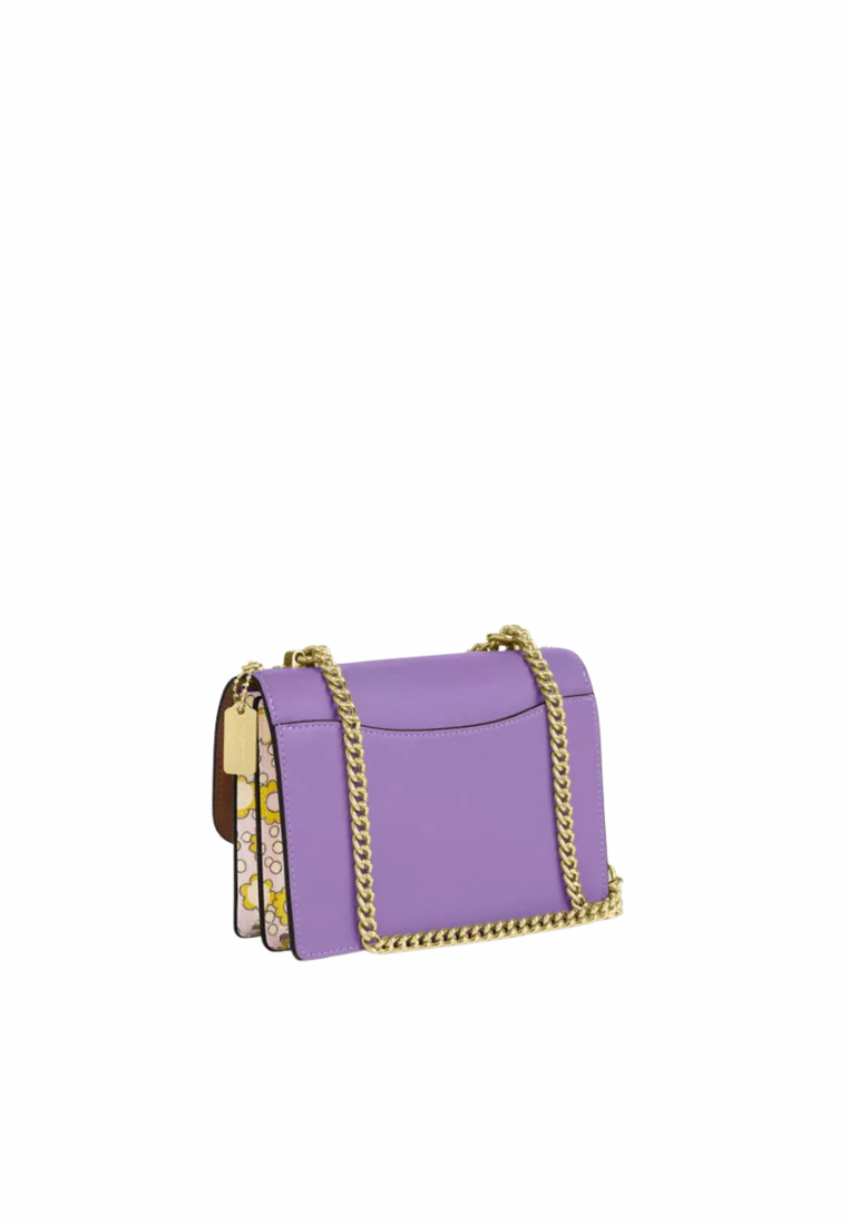 Coach Mini Klare Crossbody Bag Colorblock With Floral Print In Lilac Multi CBM62
