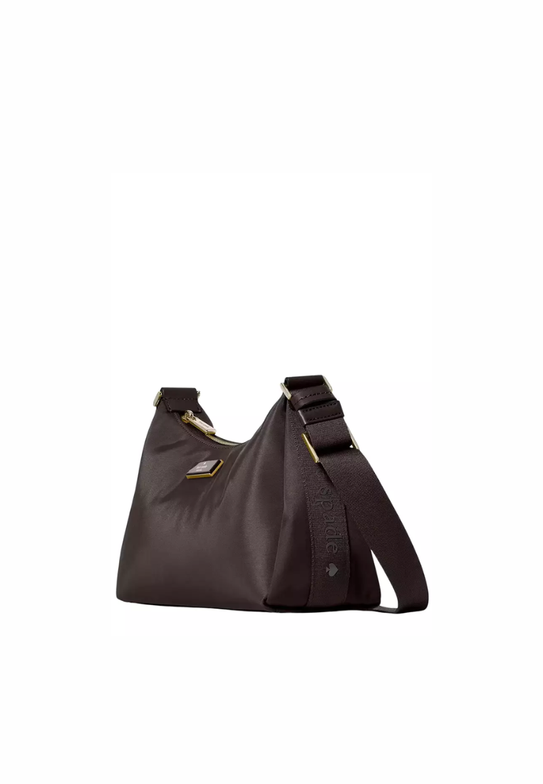 Kate Spade Carter Nylon Small Shoulder Bag In Hot Fudge KL967