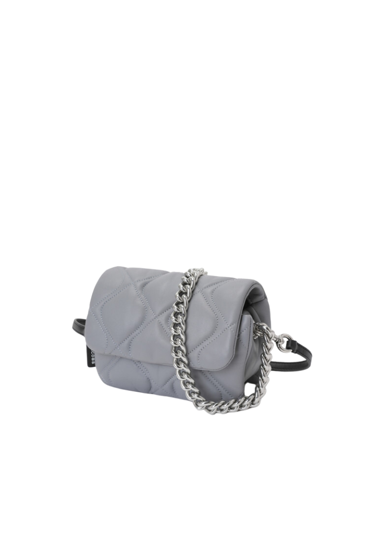 Marc Jacobs Small Quilted Pillow Shoulder Bag In Rock Grey H949L01RE22