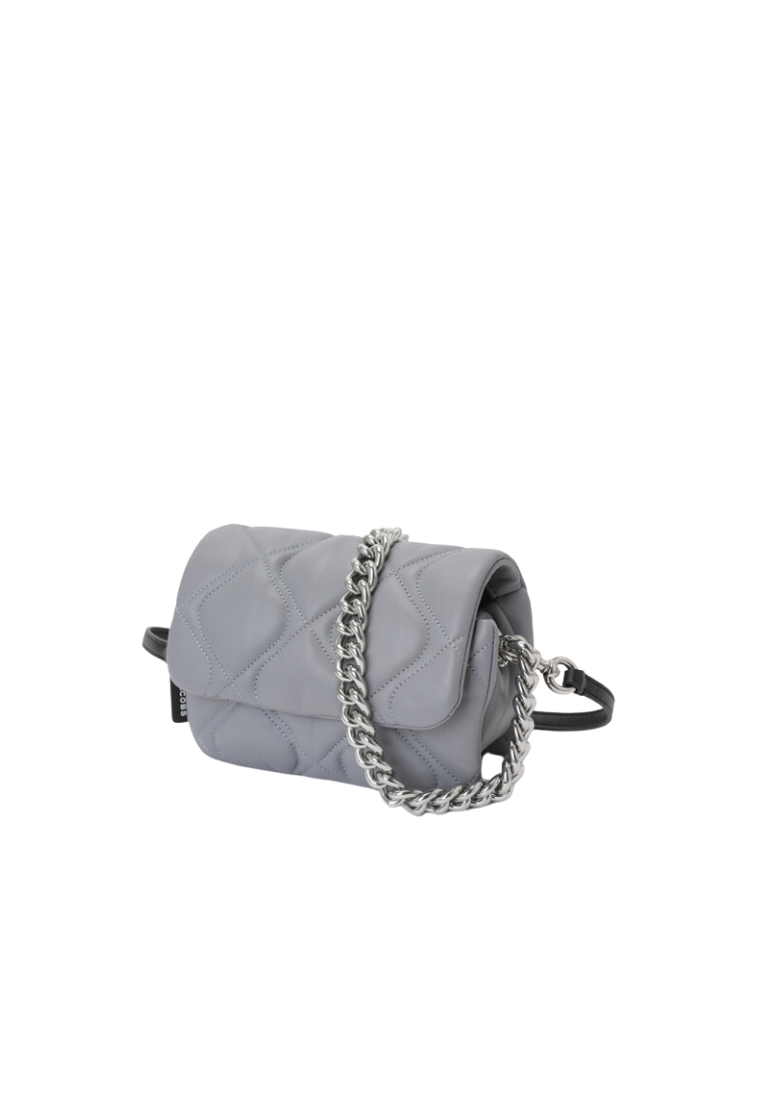 Marc Jacobs Small Quilted Pillow Crossbody Bag In Rock Grey H949L01RE22