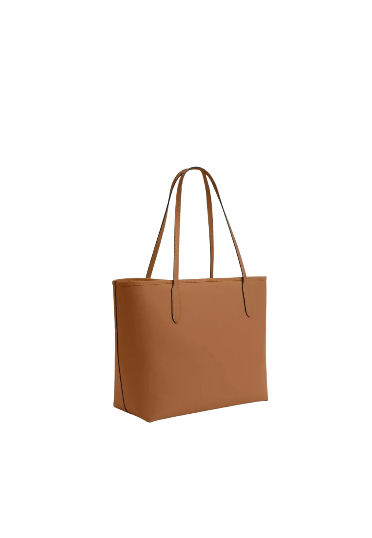Coach Small City Tote Bag In Light Saddle CT859