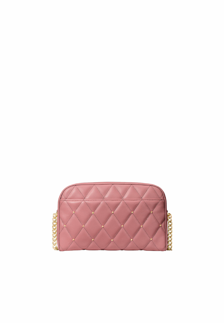 Kate Spade Carey Quilted Studded Chain Camera Bag In Pomegranate KL820