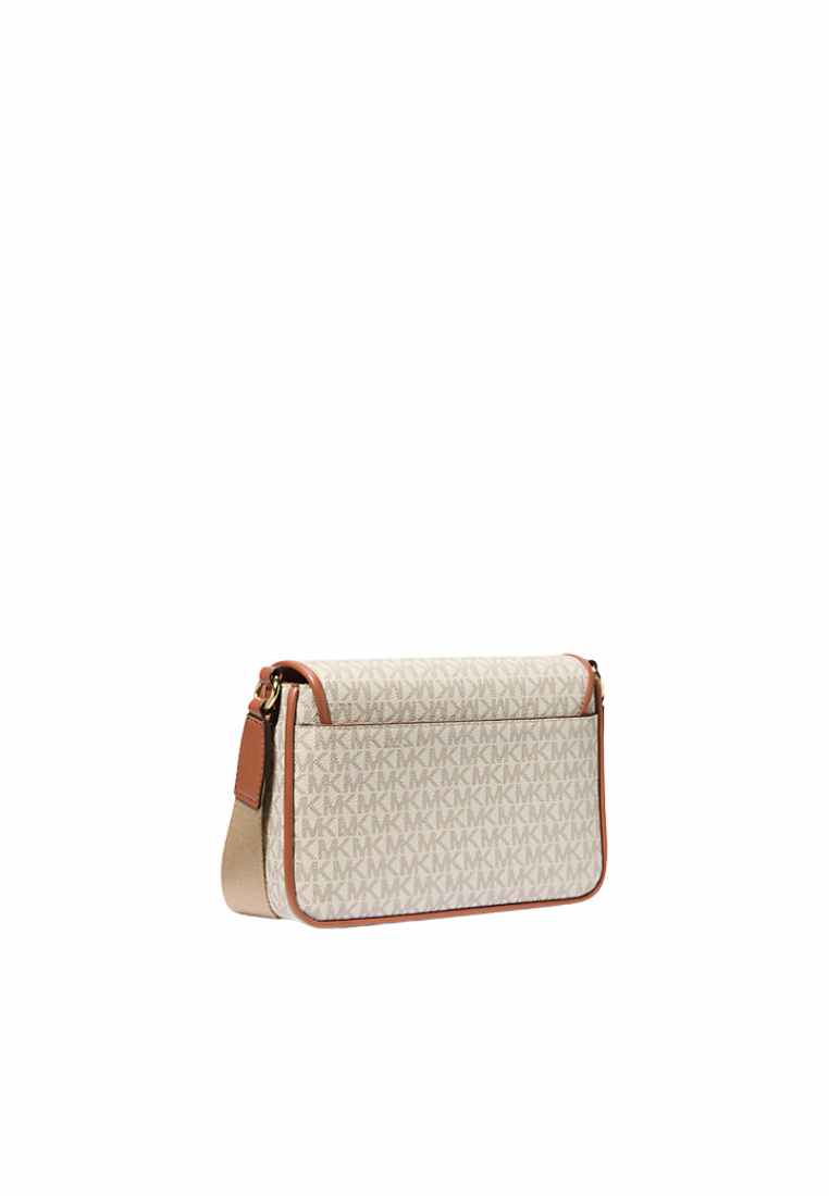 Michael Kors Bradshaw Medium Signature Logo Messenger Bag In Vanilla 35R5G2BM8B