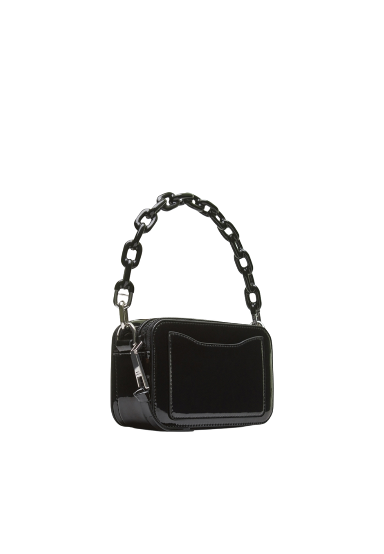 Marc Jacobs Patent Leather Snapshot Shoulder Bag In Black 2S3HCR004H03