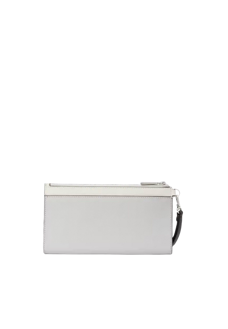 Kate Spade Madison Double Zip Wristlet In Platinum Grey KC507