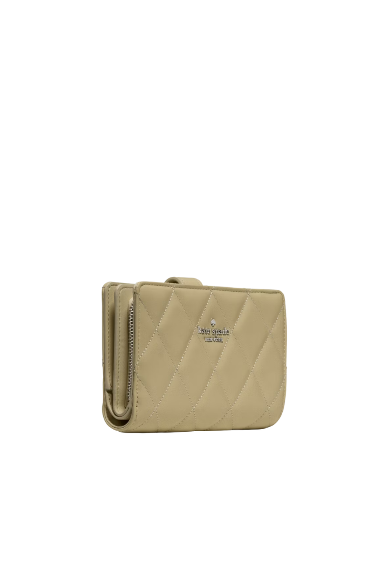 Kate Spade Quilted Medium Bifold Wallet In Elm KN755