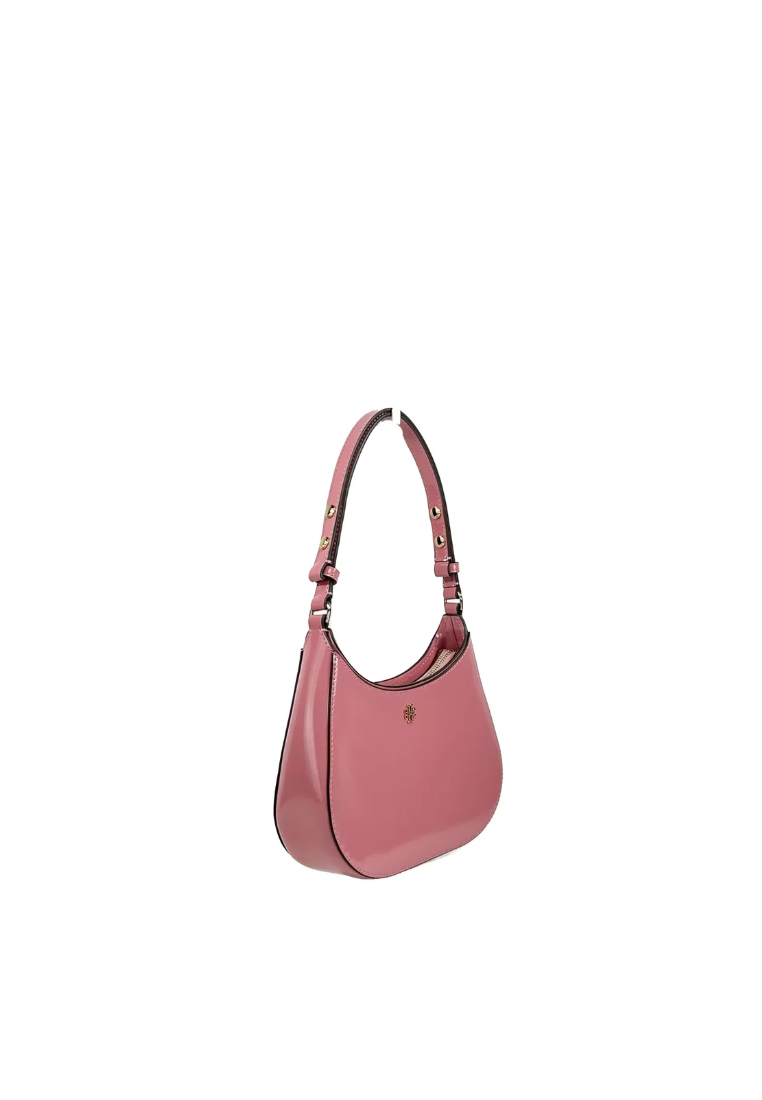 Tory Burch Emerson Patent Shoulder Bag In Pink Ginger 147940