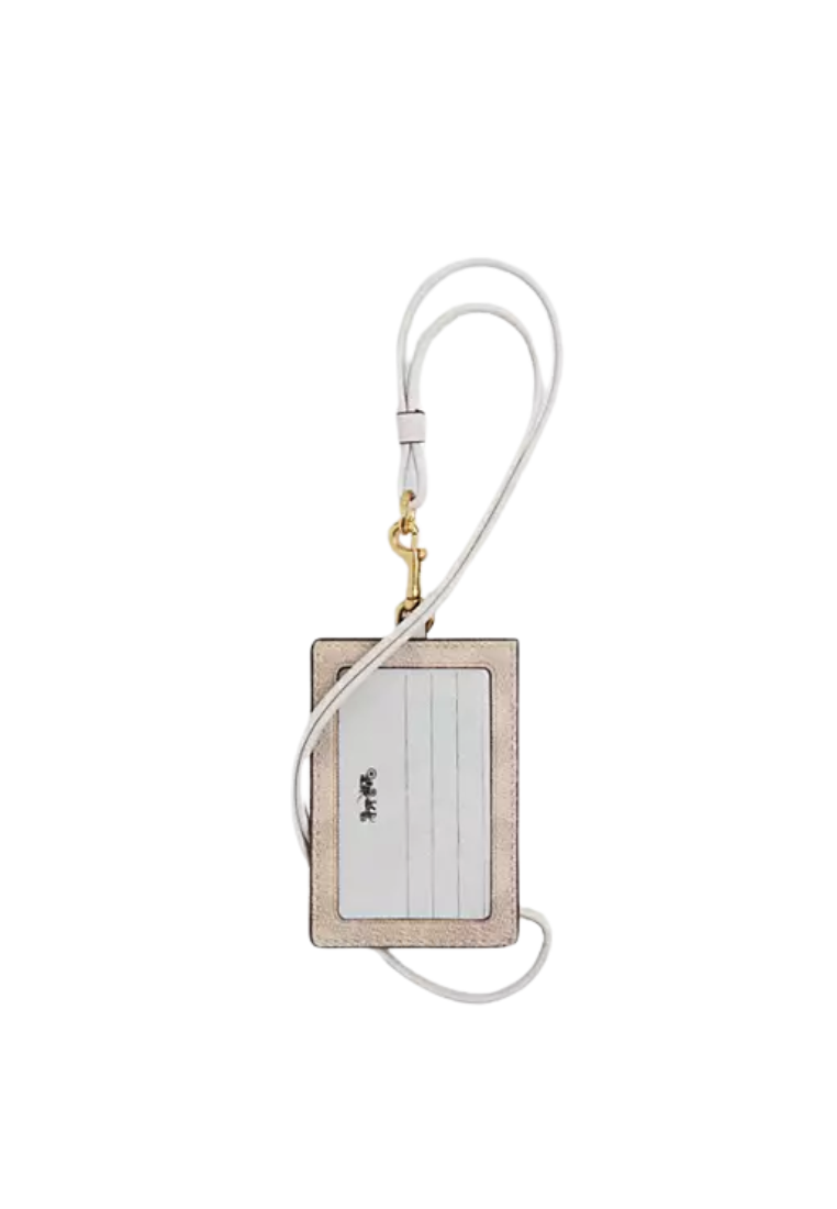 Coach ID Signature Canvas Lanyard In Sand Chalk CZ285