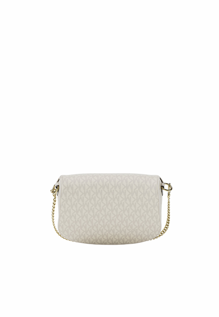 Michael Kors Slater Medium Signature Logo Crossbody Bag In Light Cream Multi 35F5G04M6B