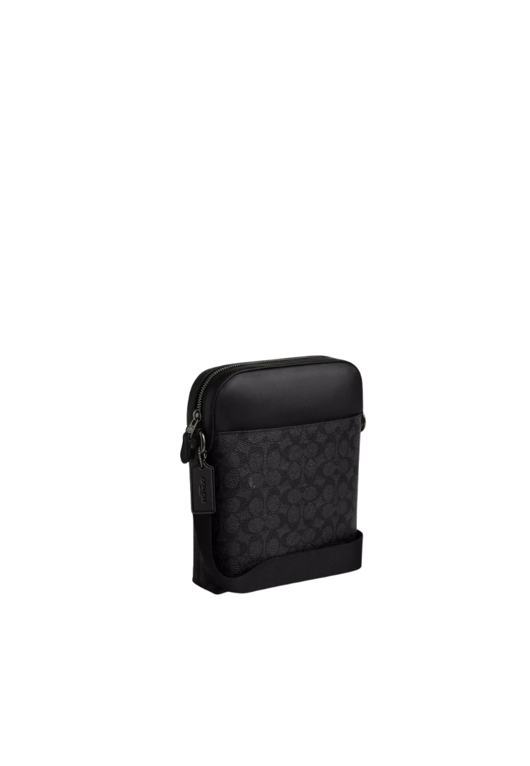 Coach Houston Crossbody Bag In Charcoal Black CZ398