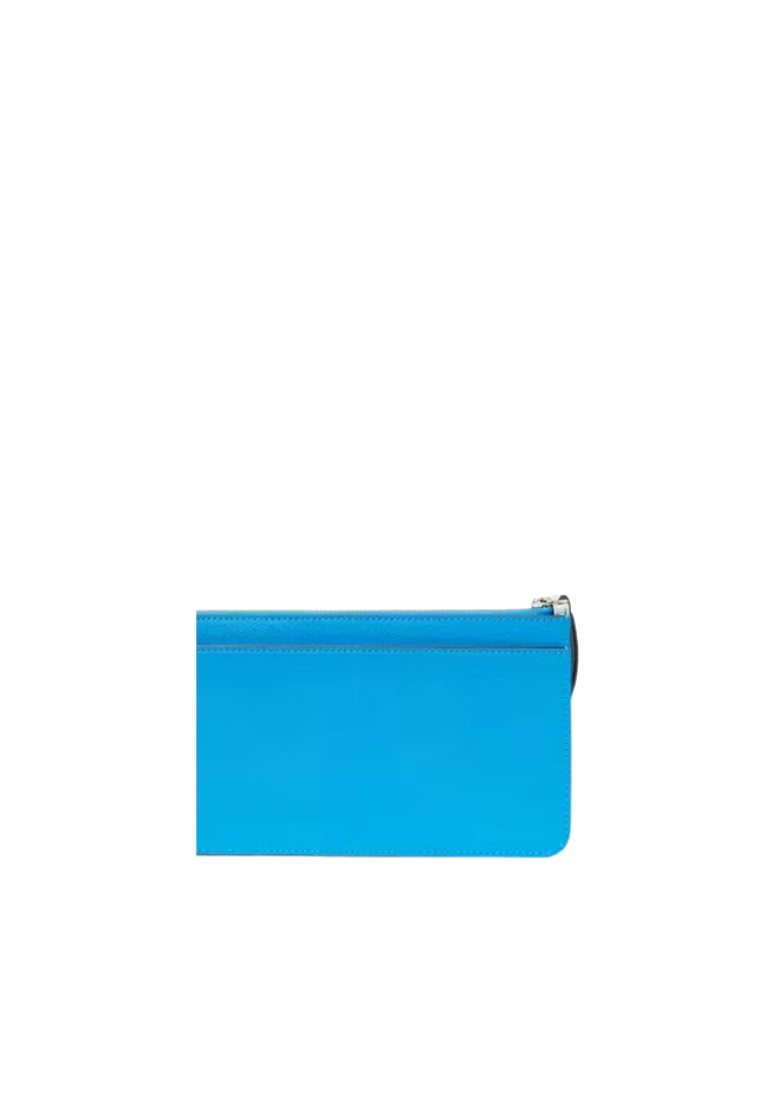 Kate Spade Lucy Bicolor Small L Zip Wristlet In Blue Glow KH769