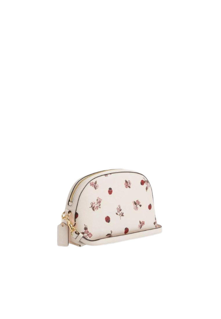 Coach Madi Crossbody Bag With Lady Bug Floral Print In Chalk Multi CU273