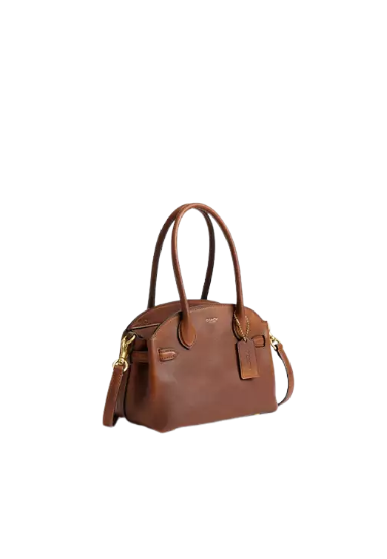 ( PREORDER ) Coach Empire 21 In Loved Leather Carryall Bag In Brass Brown CEN66