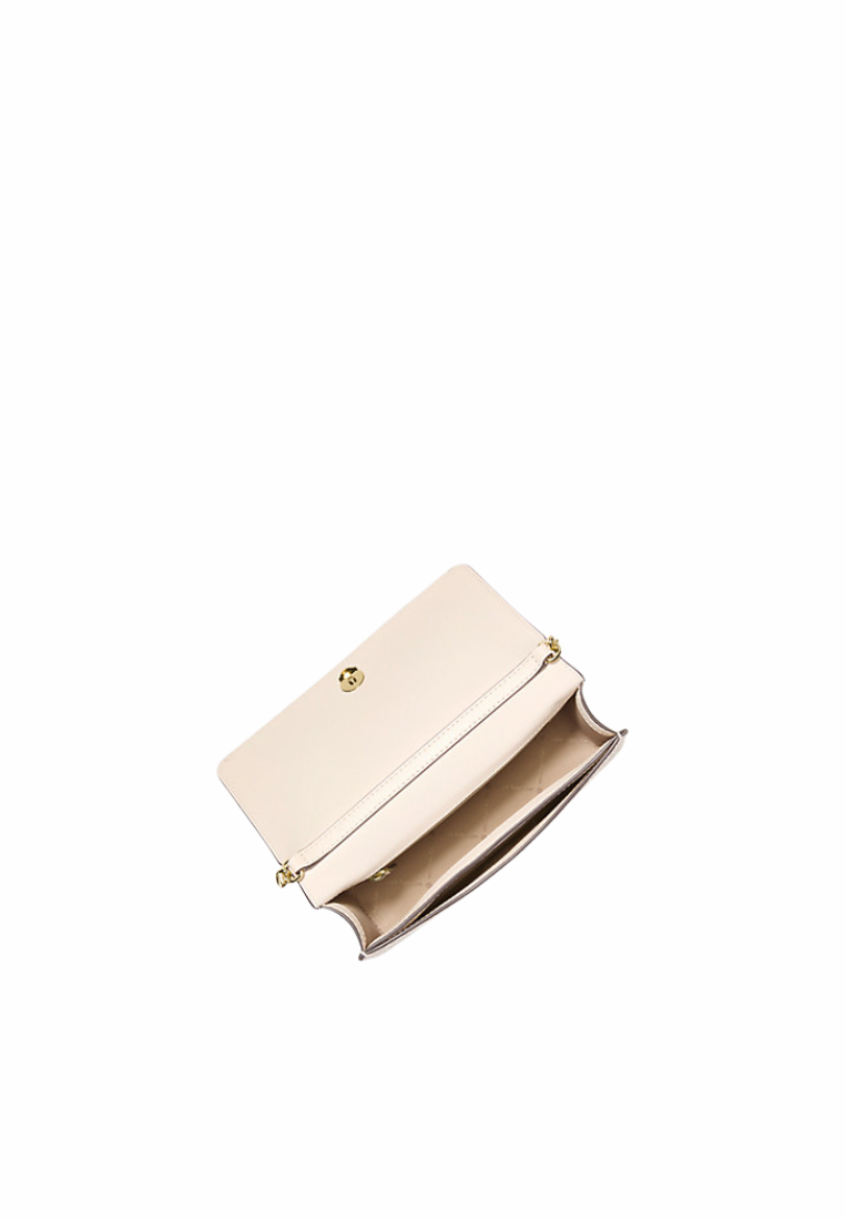 Michael Kors Jet Set Medium Crossbody Bag Signature Logo In Light Cream Multi 35F5GTVC8B