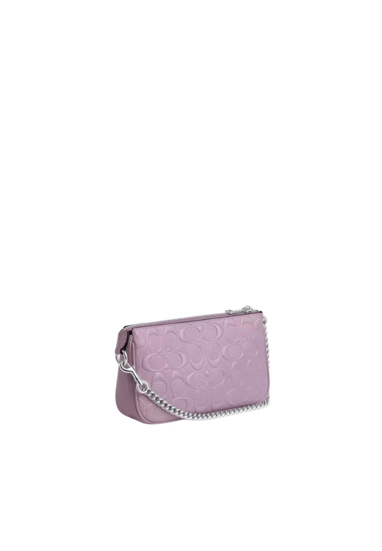 Coach Nolita 19 Shoulder Bag In Signature Leather With Heart Charm In Light Violet CCZ27