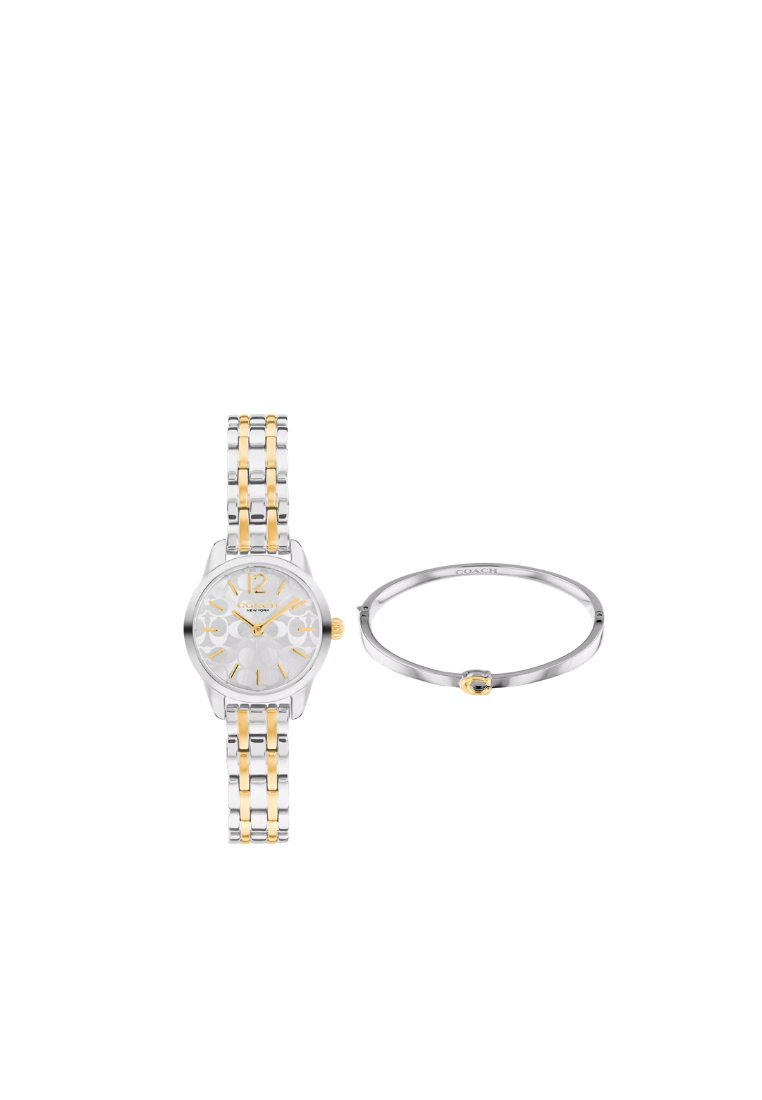 ( PREORDER ) Coach Mini Olivia Gift Set 22MM Watch In Two Tone CGG12
