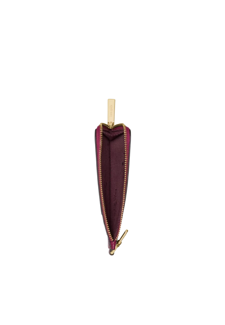 Kate Spade Card Case Lanyard In Dark Rasberry KP247