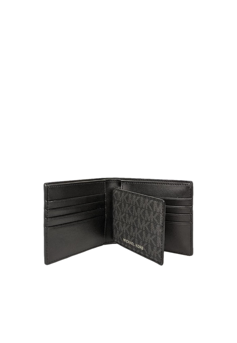 ( AS IS ) Michael Kors Cooper Billfold 36U9LCRF6B Wallet With Passcase In Black