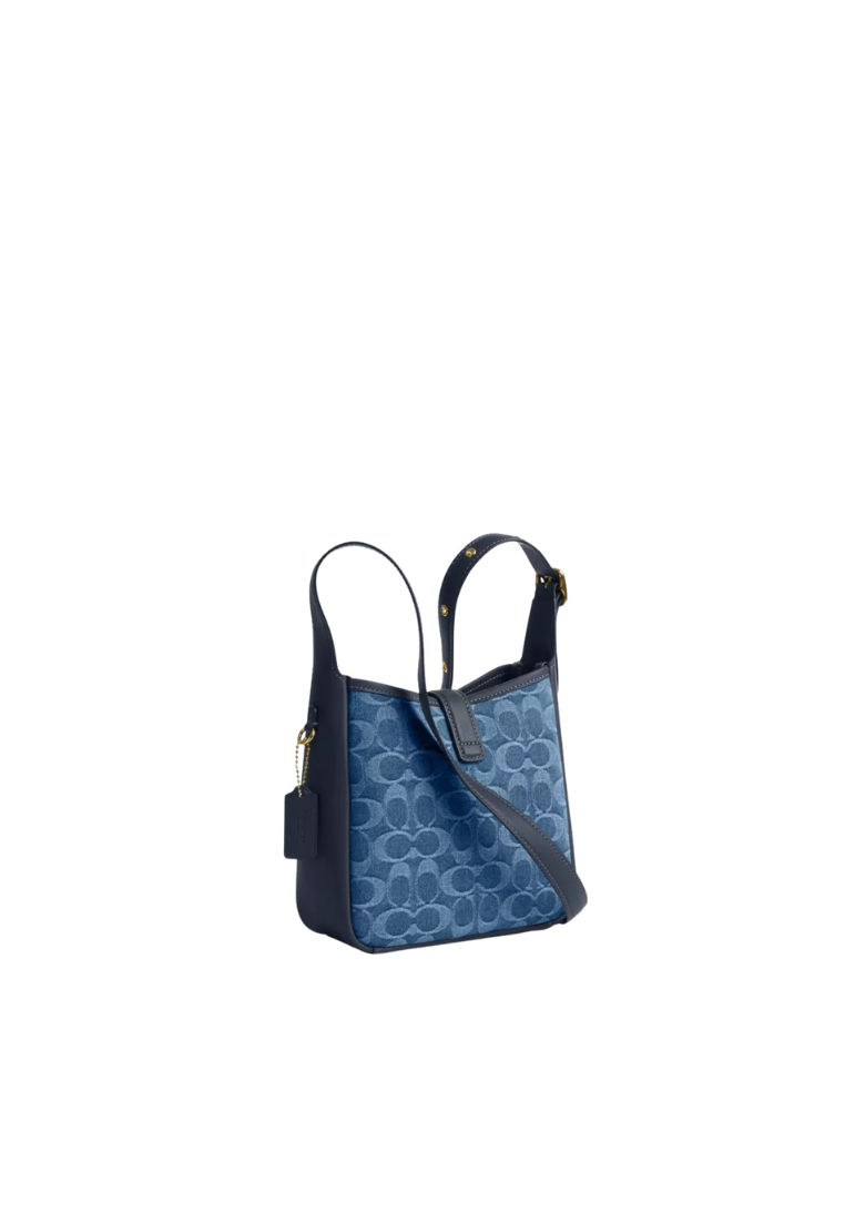 Coach Hadley Mini Crossbody Bag In Signature Denim In Indigo CCZ44