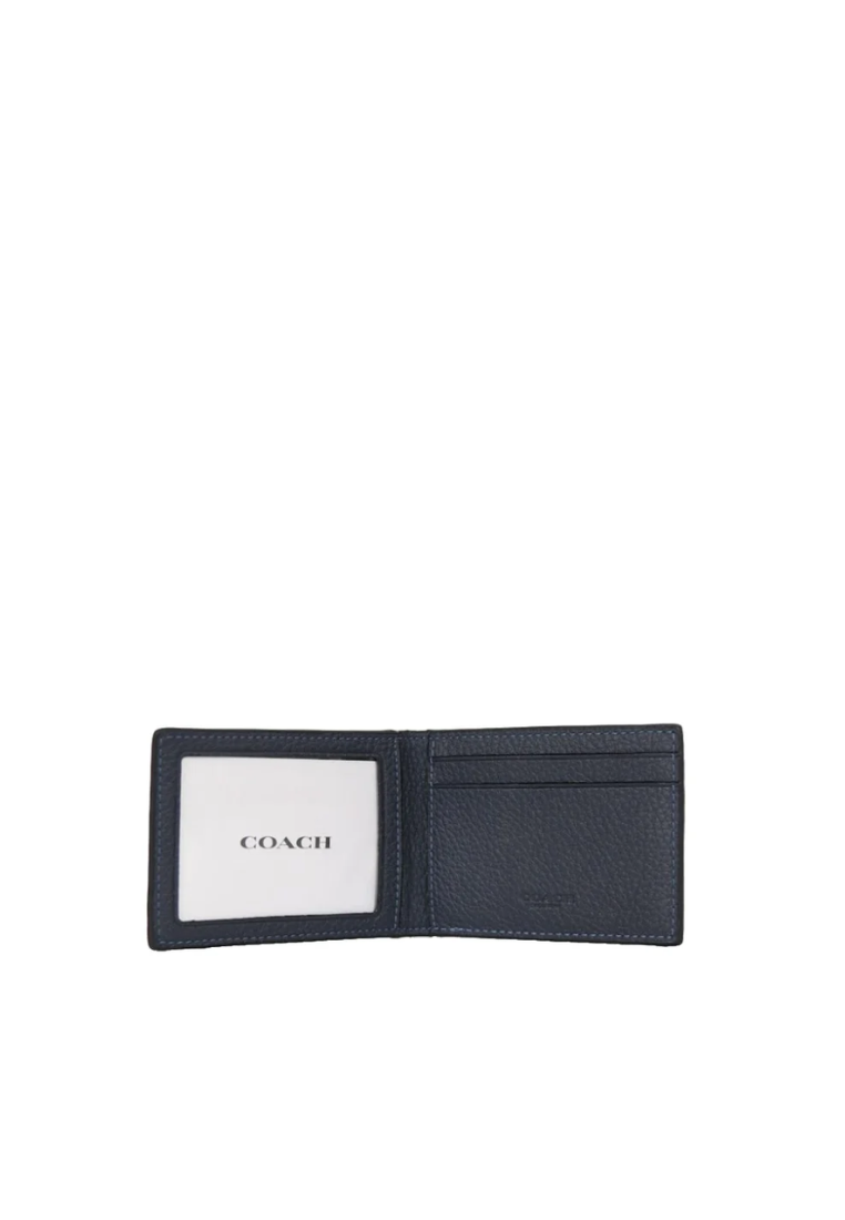 Coach BillFold Wallet Compact In Midnight Navy CM167