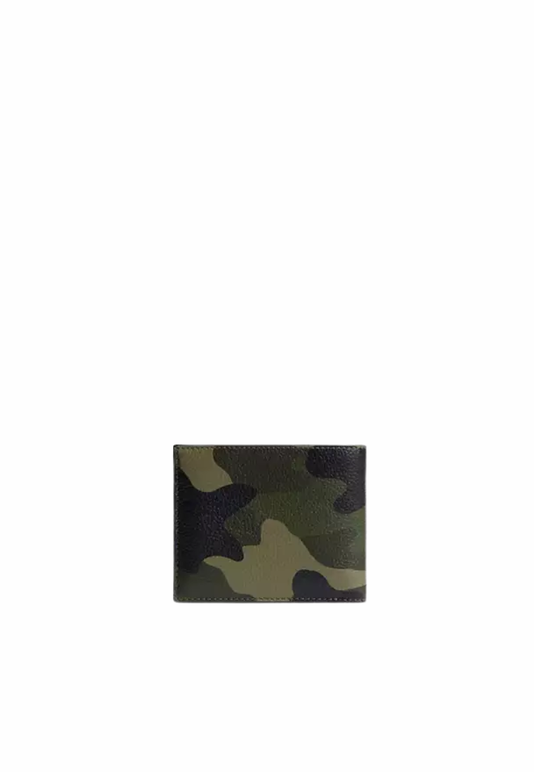 Coach 3-In-1 Wallet With Camo Print And Coach Graphic In Camo CZ052