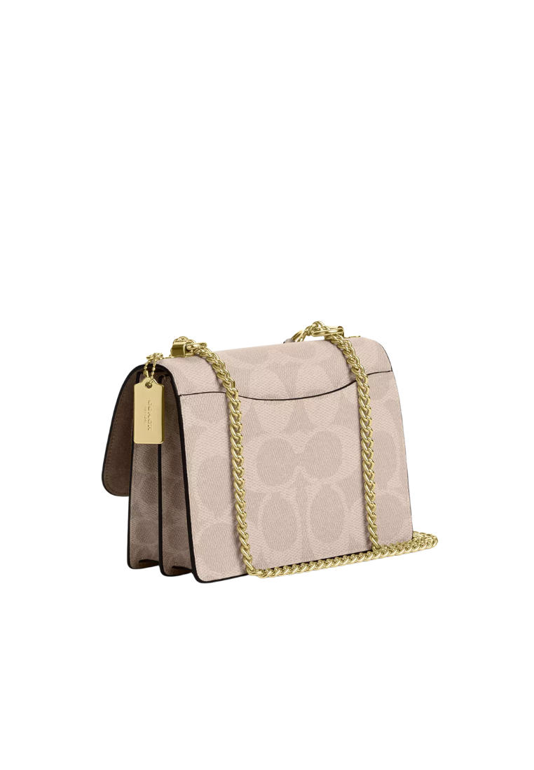 Coach Klare Crossbody Bag In Blocked Signature Canvas In Sand Tan CY678