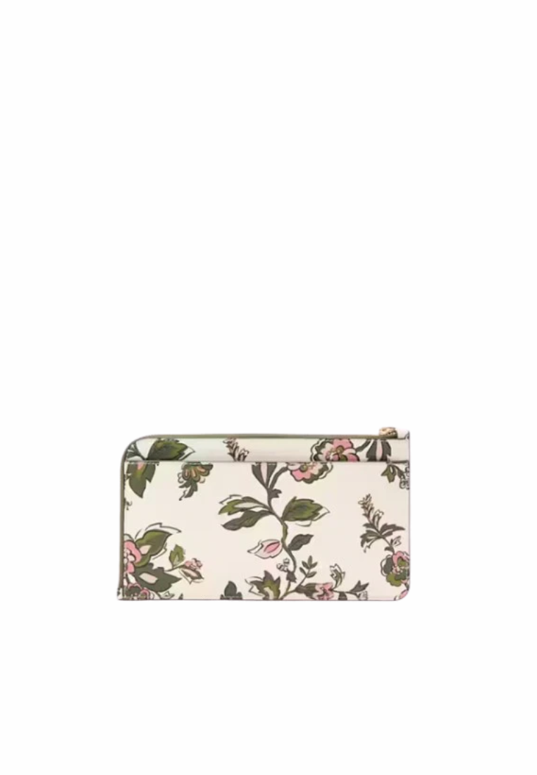 Kate Spade Lucy Floral Medium L-zip Wristlet In Meringue KL855